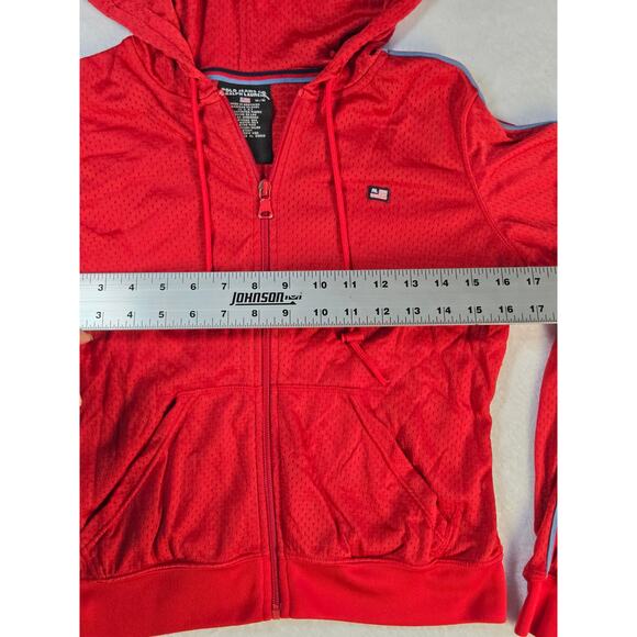 Rare Y2K VTG Womens Polo Jean Co. Ralph Lauren Mesh Track Jacket- Size Med. - Picture 5 of 6